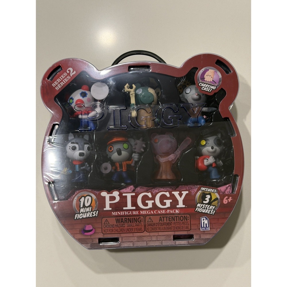 Roblox Piggy Series 2 Mini Figure 10-Pack Carrying Case Mystery Figures New